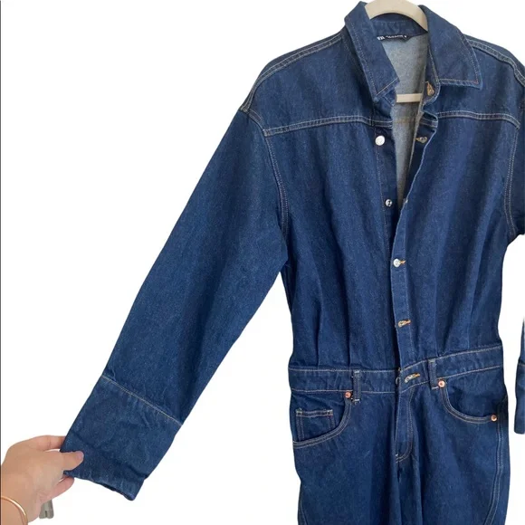 Zara Denim Dorian Jumpsuit - Picture 9 of 15